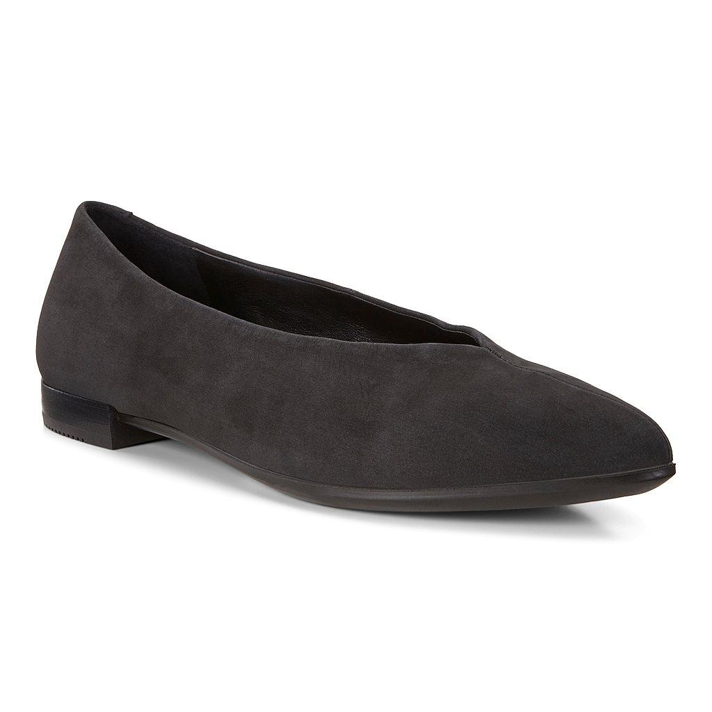 Ecco Shape Pointy Womens Ballet Flats In Black Sale - India IPT-578134